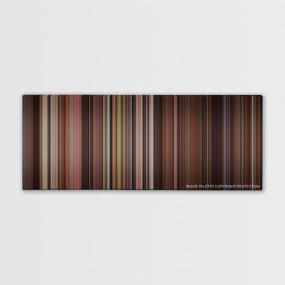 Bridget Jones's Diary color palette canvas print: thousands of thin vertical stripes of color
