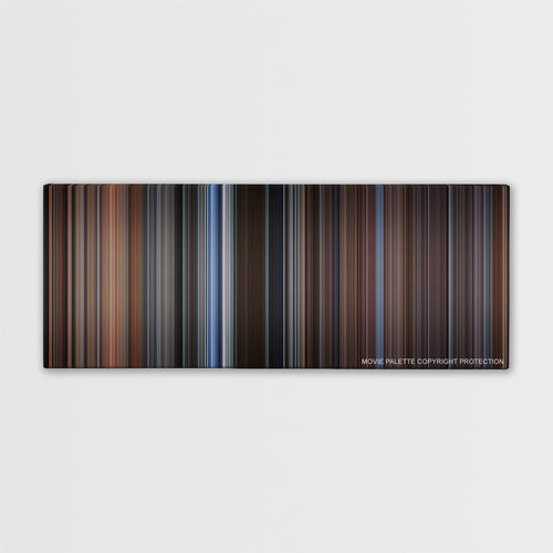 Sleepers color palette canvas print: thousands of thin vertical stripes of color