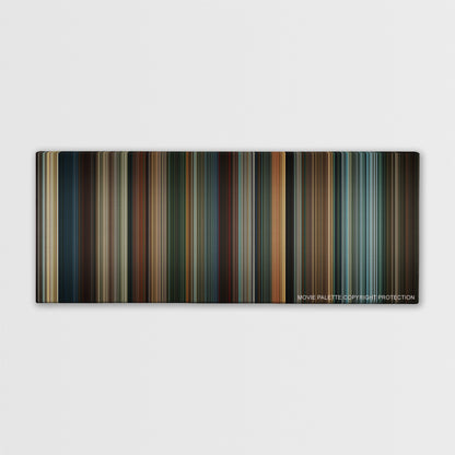 Fracture color palette canvas print: thousands of thin vertical stripes of color
