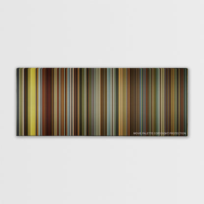 Side Effects color palette canvas print: thousands of thin vertical stripes of color