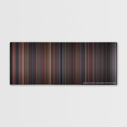 Air Force One color palette canvas print: thousands of thin vertical stripes of color