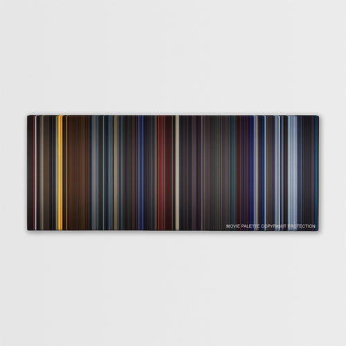 Star Trek II: The Wrath of Khan color palette canvas print: thousands of thin vertical stripes of color