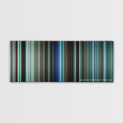 American Ultra color palette canvas print: thousands of thin vertical stripes of color