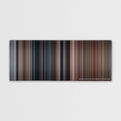 National Lampoon's Christmas Vacation color palette canvas print: thousands of thin vertical stripes of color