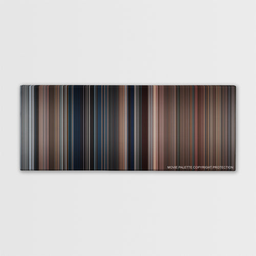 National Lampoon's Christmas Vacation color palette canvas print: thousands of thin vertical stripes of color