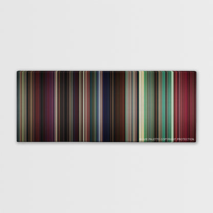Dirty Dancing color palette canvas print: thousands of thin vertical stripes of color