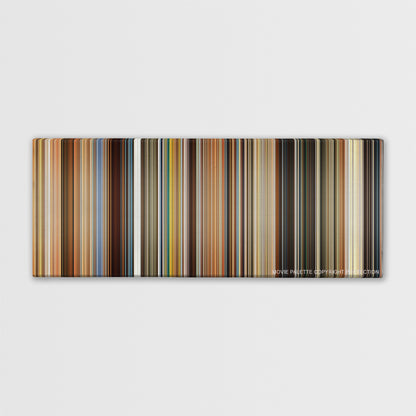 The Lovely Bones color palette canvas print: thousands of thin vertical stripes of color