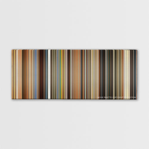 The Lovely Bones color palette canvas print: thousands of thin vertical stripes of color