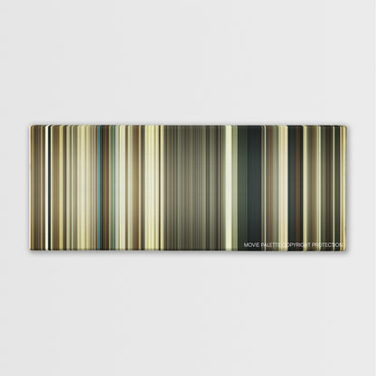 August: Osage County color palette canvas print: thousands of thin vertical stripes of color