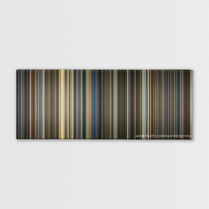 Righteous Kill color palette canvas print: thousands of thin vertical stripes of color