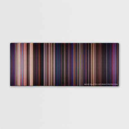 Pitch Perfect color palette canvas print: thousands of thin vertical stripes of color
