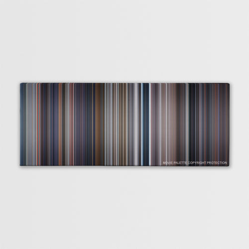 Tomorrow Never Dies color palette canvas print: thousands of thin vertical stripes of color