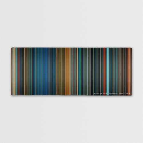 Godzilla: King of the Monsters color palette canvas print: thousands of thin vertical stripes of color
