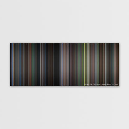 Secret Window color palette canvas print: thousands of thin vertical stripes of color