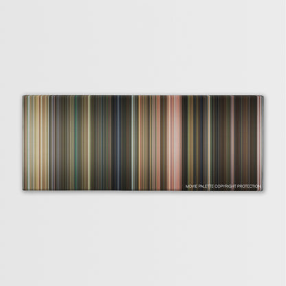 Flubber color palette canvas print: thousands of thin vertical stripes of color
