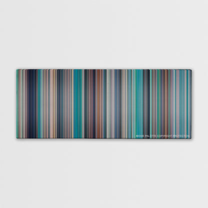 Kiki's Delivery Service color palette canvas print: thousands of thin vertical stripes of color