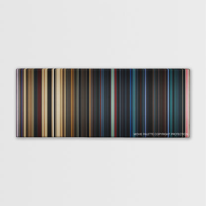 Resident Evil: The Final Chapter color palette canvas print: thousands of thin vertical stripes of color