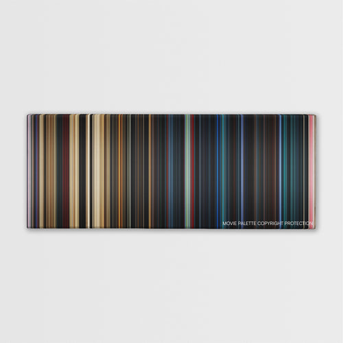 Resident Evil: The Final Chapter color palette canvas print: thousands of thin vertical stripes of color