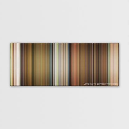 Knock Knock color palette canvas print: thousands of thin vertical stripes of color