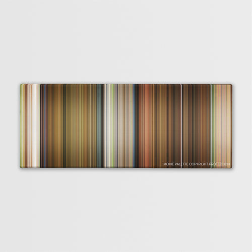 Knock Knock color palette canvas print: thousands of thin vertical stripes of color