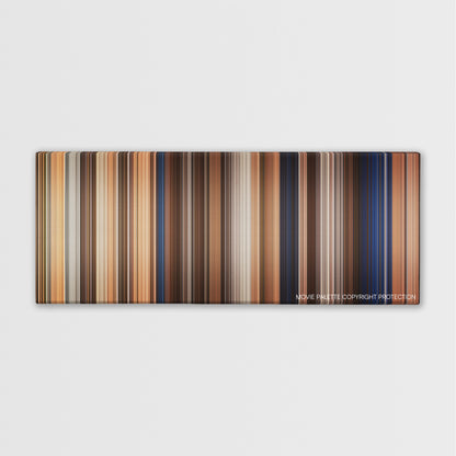 Mirror Mirror color palette canvas print: thousands of thin vertical stripes of color
