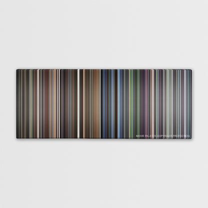 Requiem for a Dream color palette canvas print: thousands of thin vertical stripes of color