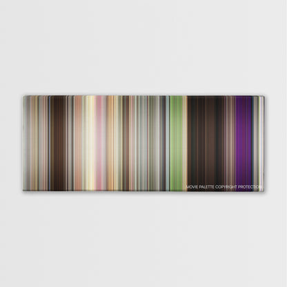 The DUFF color palette canvas print: thousands of thin vertical stripes of color