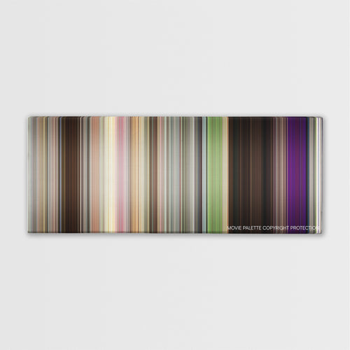 The DUFF color palette canvas print: thousands of thin vertical stripes of color