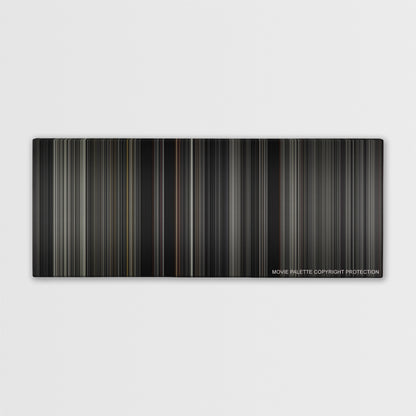 Sin City color palette canvas print: thousands of thin vertical stripes of color