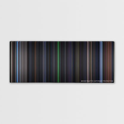 Event Horizon color palette canvas print: thousands of thin vertical stripes of color