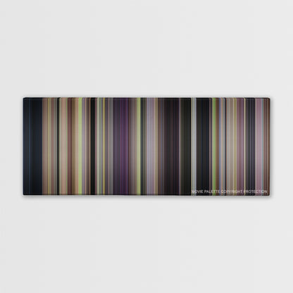 A Walk to Remember color palette canvas print: thousands of thin vertical stripes of color