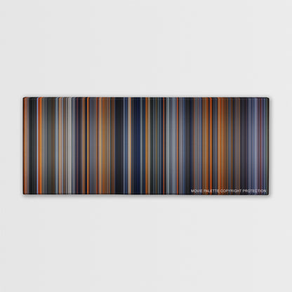 The Martian color palette canvas print: thousands of thin vertical stripes of color