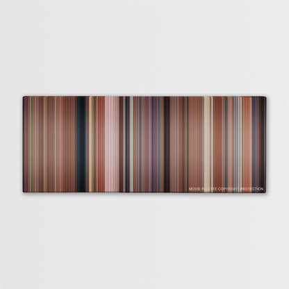 Bridesmaids color palette canvas print: thousands of thin vertical stripes of color