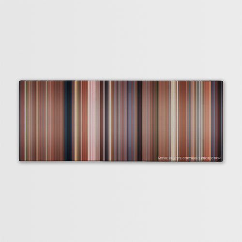 Bridesmaids color palette canvas print: thousands of thin vertical stripes of color