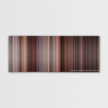Ghostbusters II color palette canvas print: thousands of thin vertical stripes of color