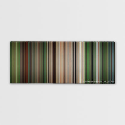 Apocalypto color palette canvas print: thousands of thin vertical stripes of color