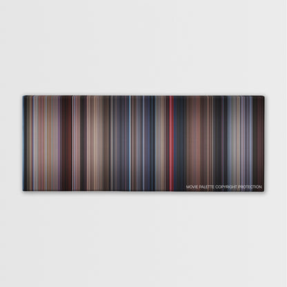 Videodrome color palette canvas print: thousands of thin vertical stripes of color