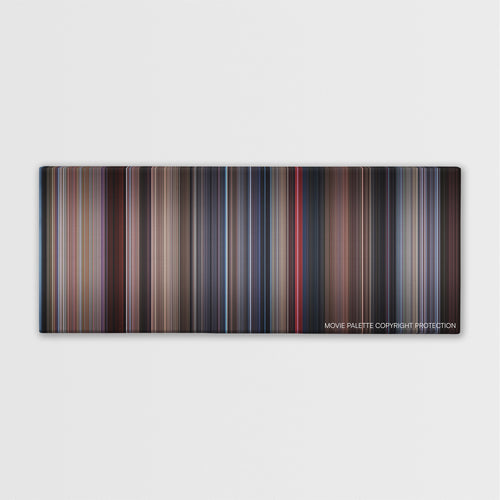 Videodrome color palette canvas print: thousands of thin vertical stripes of color