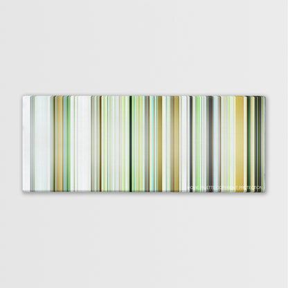 Dogtooth color palette canvas print: thousands of thin vertical stripes of color