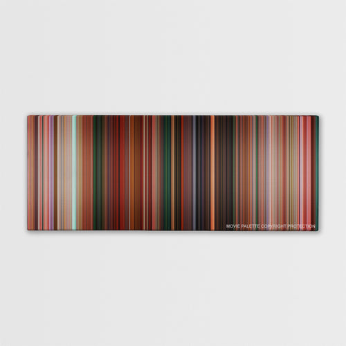 Sausage Party color palette canvas print: thousands of thin vertical stripes of color