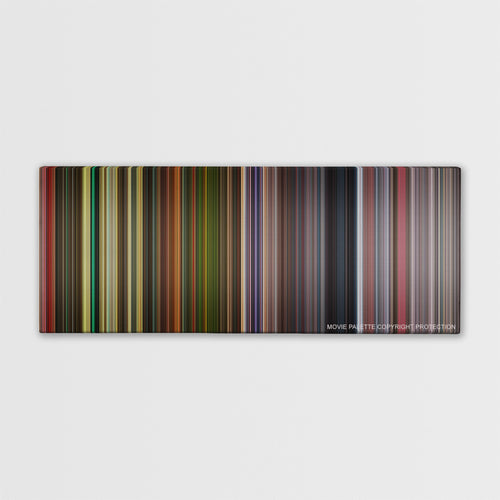 Grindhouse color palette canvas print: thousands of thin vertical stripes of color