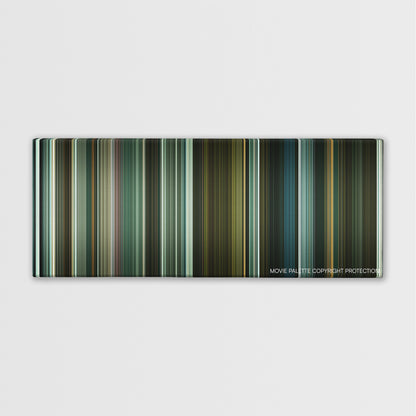 Harry Brown color palette canvas print: thousands of thin vertical stripes of color
