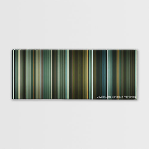 Harry Brown color palette canvas print: thousands of thin vertical stripes of color