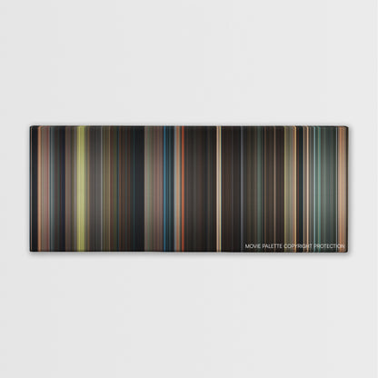 Beautiful Creatures color palette canvas print: thousands of thin vertical stripes of color