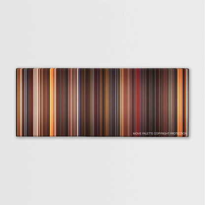 The Doors color palette canvas print: thousands of thin vertical stripes of color