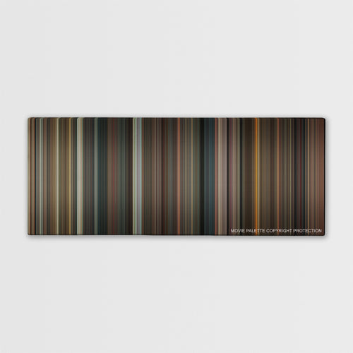 Night at the Museum: Battle of the Smithsonian color palette canvas print: thousands of thin vertical stripes of color