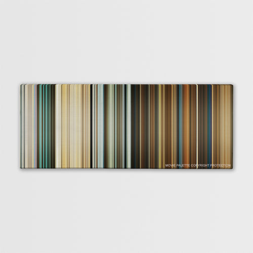 Wild Tales color palette canvas print: thousands of thin vertical stripes of color