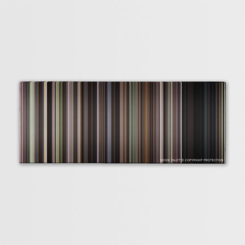 Adaptation. color palette canvas print: thousands of thin vertical stripes of color
