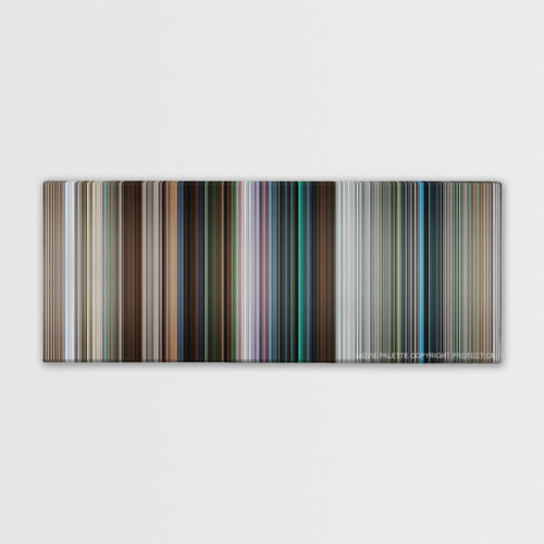 How to Train Your Dragon 2 color palette canvas print: thousands of thin vertical stripes of color