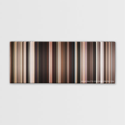 Stuck in Love. color palette canvas print: thousands of thin vertical stripes of color